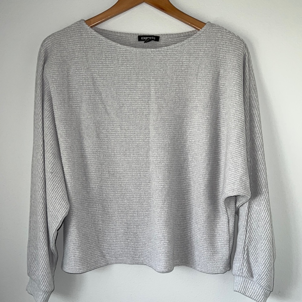 EXPRESS Ribbed Dolman Sleeve Top